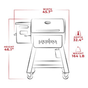 Louisiana Grills 60815 Stainless Steel Pellet Grill, 56 5/8" Wide - photo 4