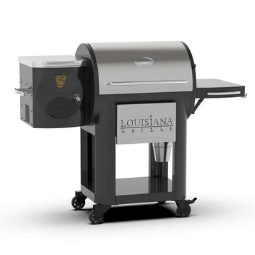 Louisiana Grills 10592 Stainless Steel Pellet Grill, 63 3/16" Wide, Silver - Default Title