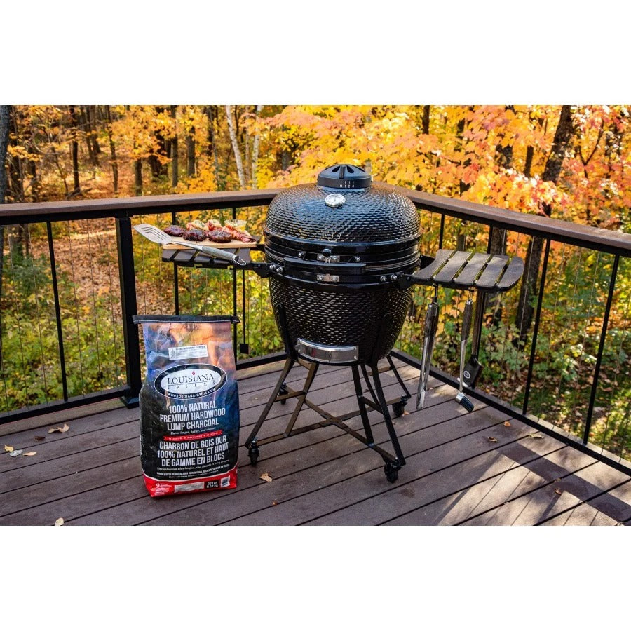 Louisiana Grills 10702 Ceramic Kamado Grill, 54 5/16" Wide, Black - photo 4