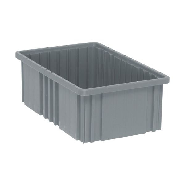 Quantum Storage Systems DG92060GY Polypropylene Dividable Container, 10 7/8" x 16 1/2", Gray - photo 2