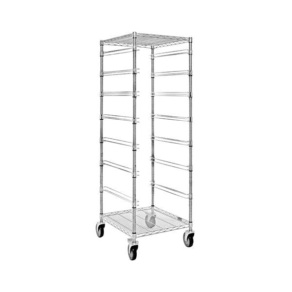 Quantum Storage Systems Steel Bin Cart, 21" Wide, Silver - 7