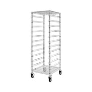Quantum Storage Systems Steel Bin Cart, 21" Wide, Silver - 11
