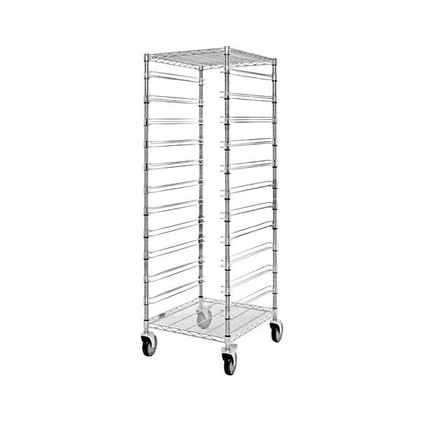 Quantum Storage Systems Steel Bin Cart, 21" Wide, Silver - 11
