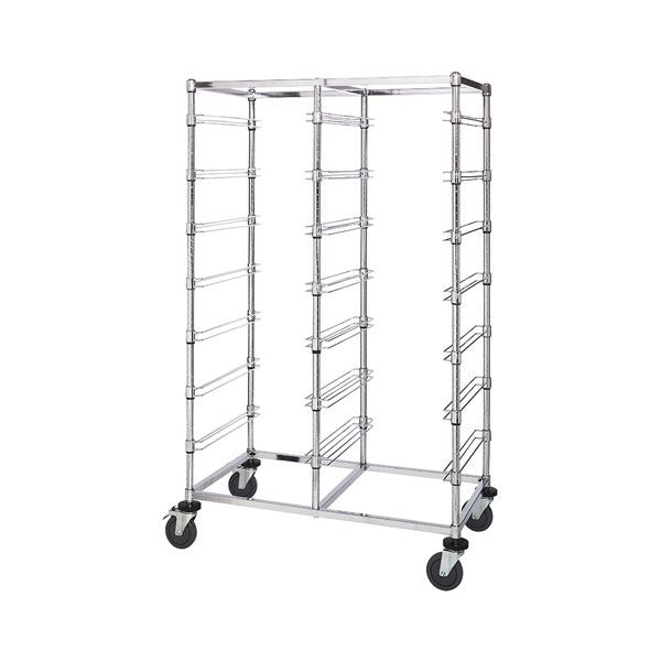 Quantum Storage Systems Steel Bin Cart, 40" Wide, Silver - 14