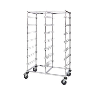 Quantum Storage Systems Steel Bin Cart, 40" Wide, Silver - 14