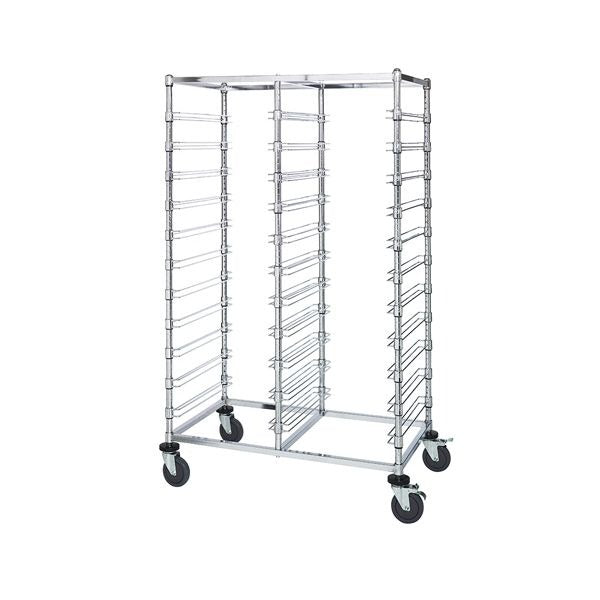Quantum Storage Systems Steel Bin Cart, 40" Wide, Silver - 22