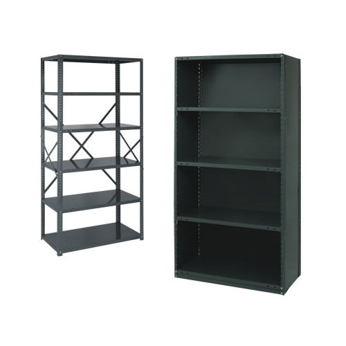 Quantum Storage Systems CL39-1236 Steel Shelving, 12" x 36", Gray - 4 Shelves