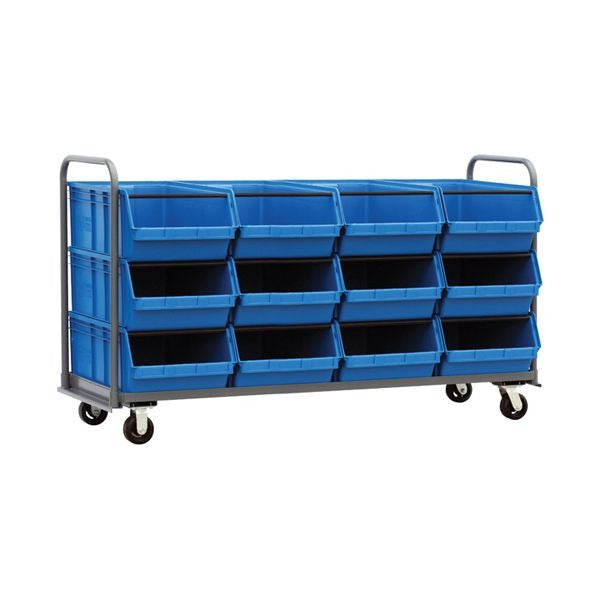 Quantum Storage Systems MTT-3078 Magnum Steel Tote Truck, 78" Wide - Blue