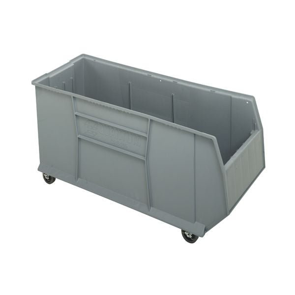 Quantum Storage Systems Polypropylene RackBin Container, 41 7/8" Long, Gray - 16 1/2"