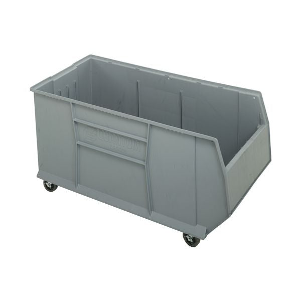 Quantum Storage Systems Polypropylene RackBin Container, 41 7/8" Long, Gray - 19 7/8"