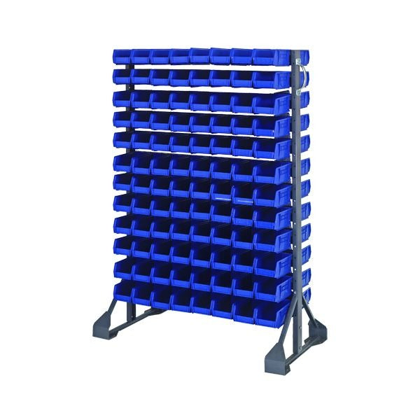 Quantum Storage Systems QRU-12D-220 Steel Rail Rack, 20" x 36" - Blue