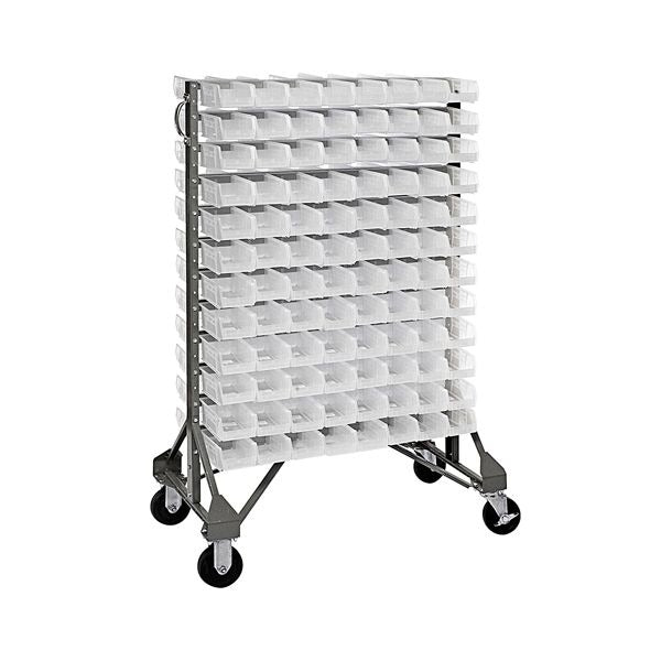 Quantum Storage Systems QRU-12D-220 Steel Rail Rack, 20" x 36" - Clear