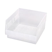 Quantum Storage Systems Polypropylene Shelf Bin, 11 1/8" x 11 5/8" - Clear