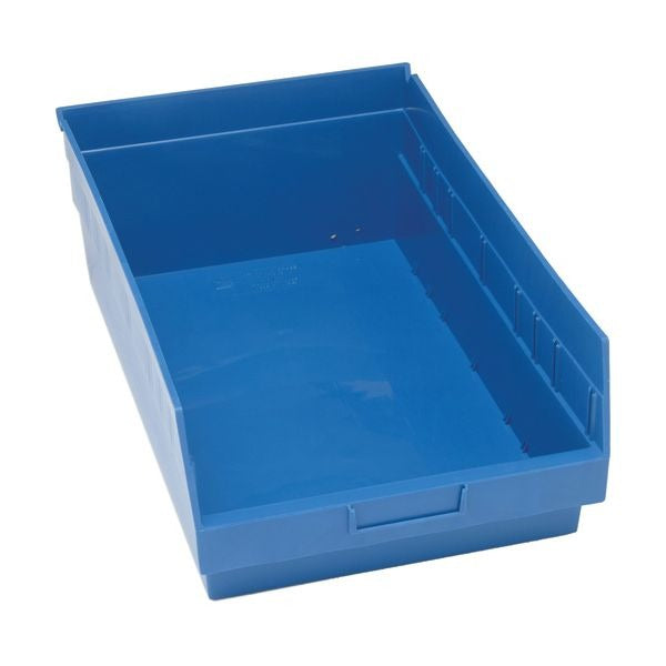 Quantum Storage Systems Polypropylene Shelf Bin, 11 1/8" x 17 7/8" - Red