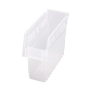 Quantum Storage Systems Polypropylene Shelf Bin, 4 3/8" x 11 5/8" - Clear