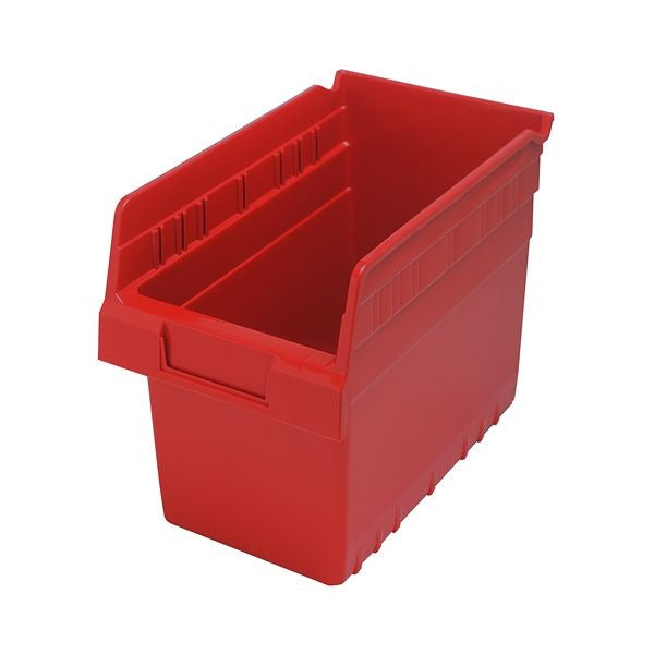 Quantum Storage Systems Polypropylene Shelf Bin, 6 5/8" x 11 5/8" - Blue