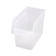 Quantum Storage Systems Polypropylene Shelf Bin, 6 5/8" x 11 5/8" - Clear
