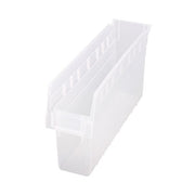 Quantum Storage Systems Polypropylene Shelf Bin, 4 3/8" x 17 7/8" - Clear