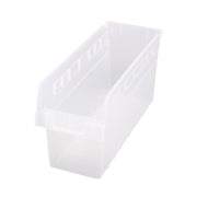 Quantum Storage Systems Polypropylene Shelf Bin, 6 5/8" x 17 7/8" - Clear