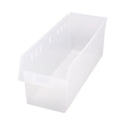 Quantum Storage Systems Polypropylene Shelf Bin, 8 3/8" x 23 5/8" - Clear