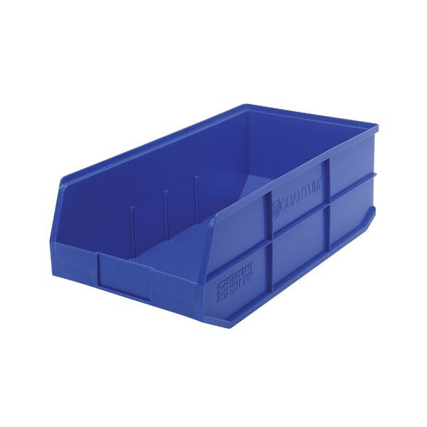 Quantum Storage Systems SSB485BL Polypropylene Stackable Shelf Bin, 11" x 20 1/2", Blue - Default Title