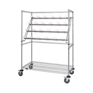 Quantum Storage Systems WRC Medical Cart, 69" High, Silver - 48"