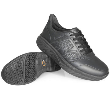 Genuine Grip Footwear 1500 Athletic Shoe, Black - 6