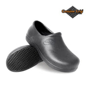 Genuine Grip Footwear 3800 Injection Clog, Black - 6