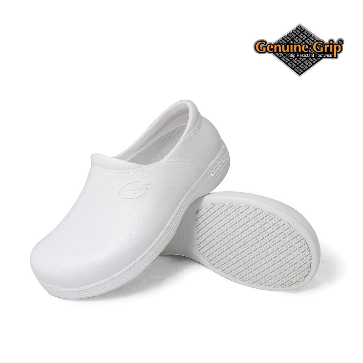Genuine Grip Footwear 3805 Injection Clog, White - 11