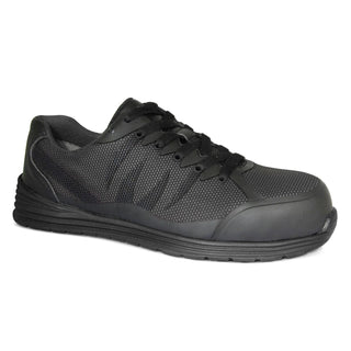 Genuine Grip Footwear 5170 Athletic Shoe, Black - 6