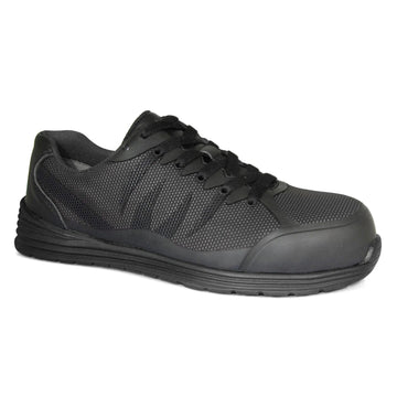 Genuine Grip Footwear 5170 Athletic Shoe, Black - 6