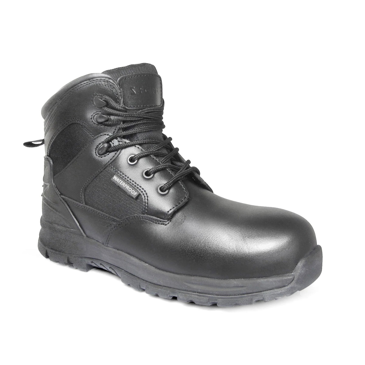 Genuine Grip Footwear 5050 Leather Boot, Black - 11.5