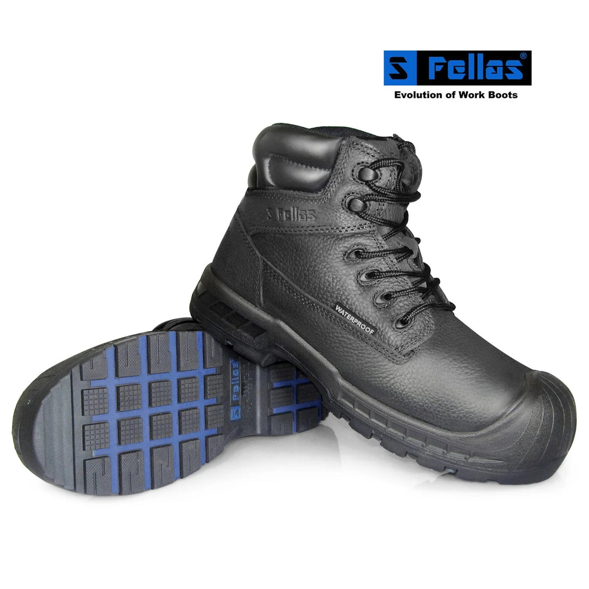 Genuine Grip Footwear 6000 Non-Slip Boot, Black - 12