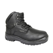 Genuine Grip Footwear 6050 Leather Boot, Black - 4 Wide