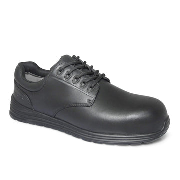 Genuine Grip Footwear 5110 Leather Shoe, Black - 7