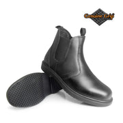 Genuine Grip Footwear 7141 Leather Boot, Black - 13 Wide