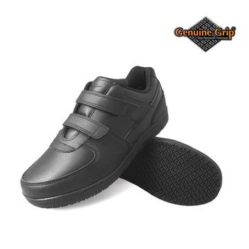 Genuine Grip Footwear 230 Slip Shoe, Black - 5 Wide