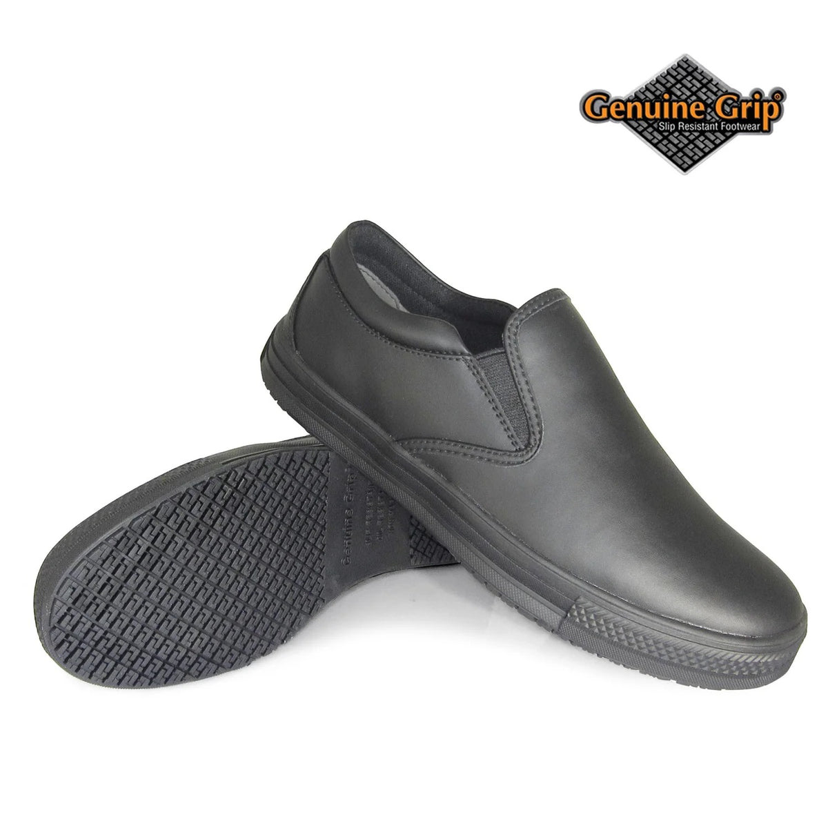Genuine Grip Footwear 260 Slip-On Shoe, Black - 6 Wide
