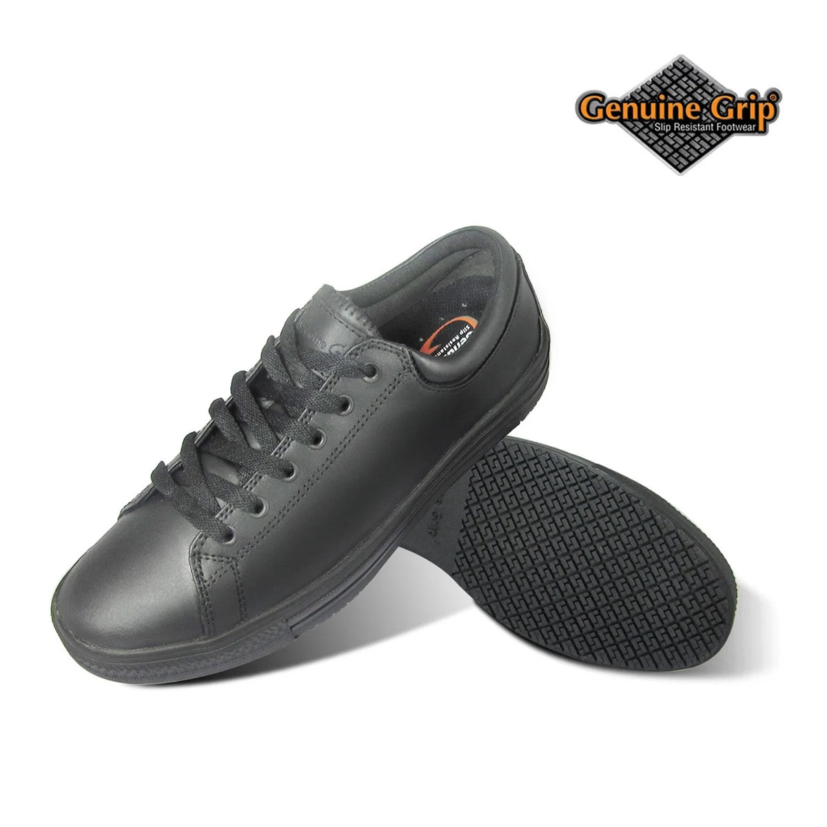 Genuine Grip Footwear 270 Non-Slip Shoe, Black - 5