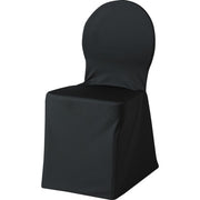 Snap Drape Polyester Chair Cover - Black