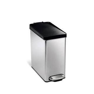 simplehuman CW1180 Stainless Steel Trash Can, 2.6 gal., Silver - Default Title