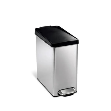 simplehuman CW1180 Stainless Steel Trash Can, 2.6 gal., Silver - Default Title
