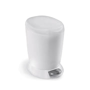 simplehuman CW1318 Plastic Step-On Trash Can, 1.6 gal., White - Default Title