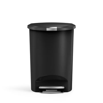 simplehuman Step-On Trash Can - Black