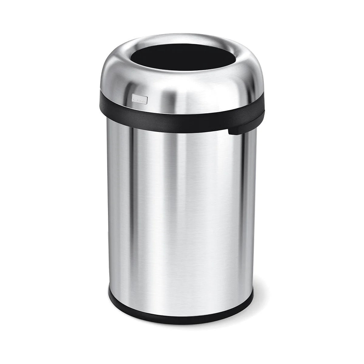 simplehuman Stainless Steel Trash Can, Silver - 115 Liters 30 gal.