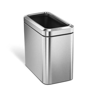 simplehuman Stainless Steel Trash Can, 6.6 gal. - Silver