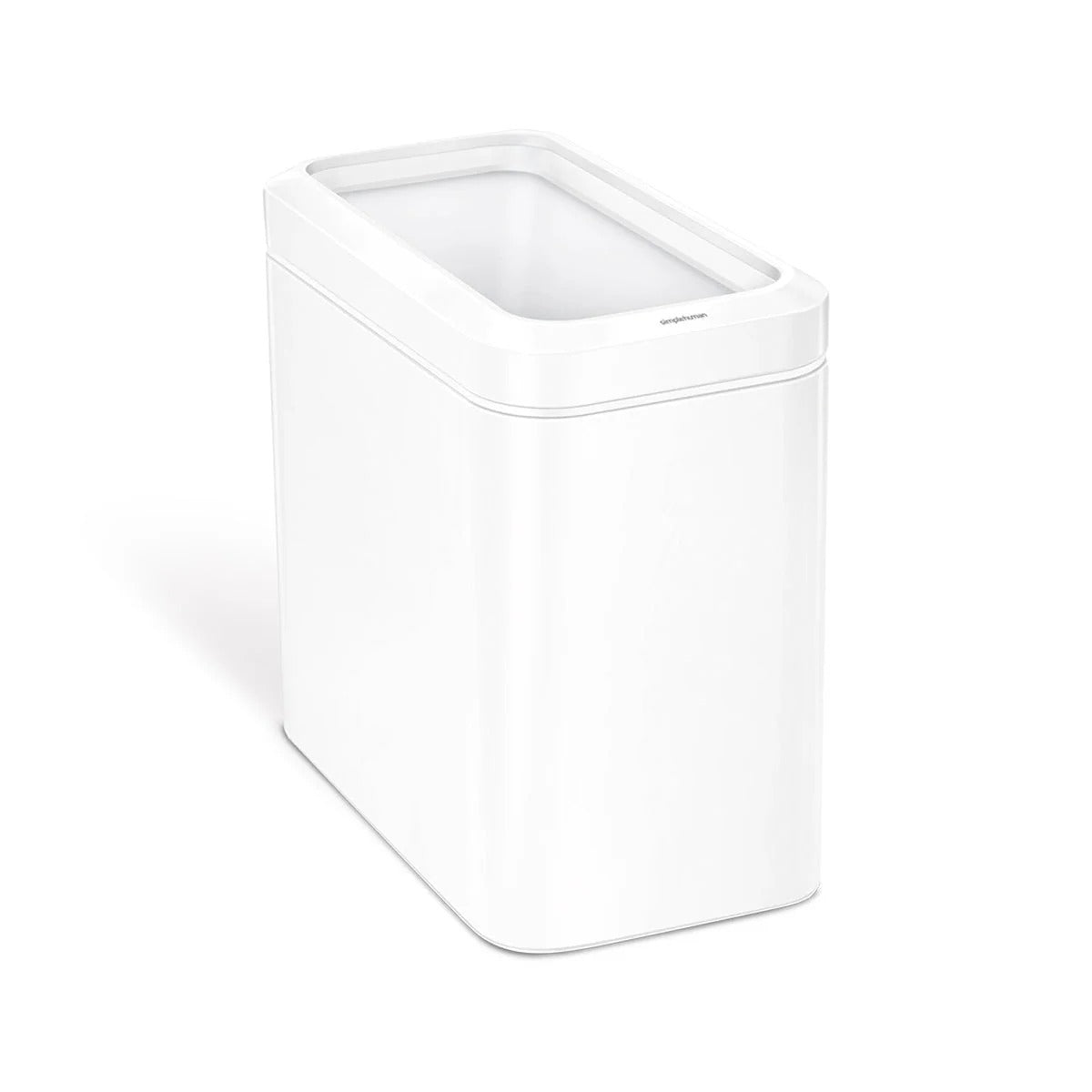 simplehuman Stainless Steel Trash Can, 6.6 gal. - White