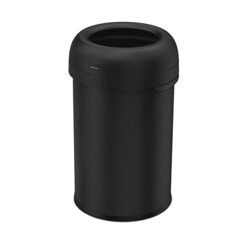simplehuman Steel Trash Can, Black - 115 Liters 30 gal.
