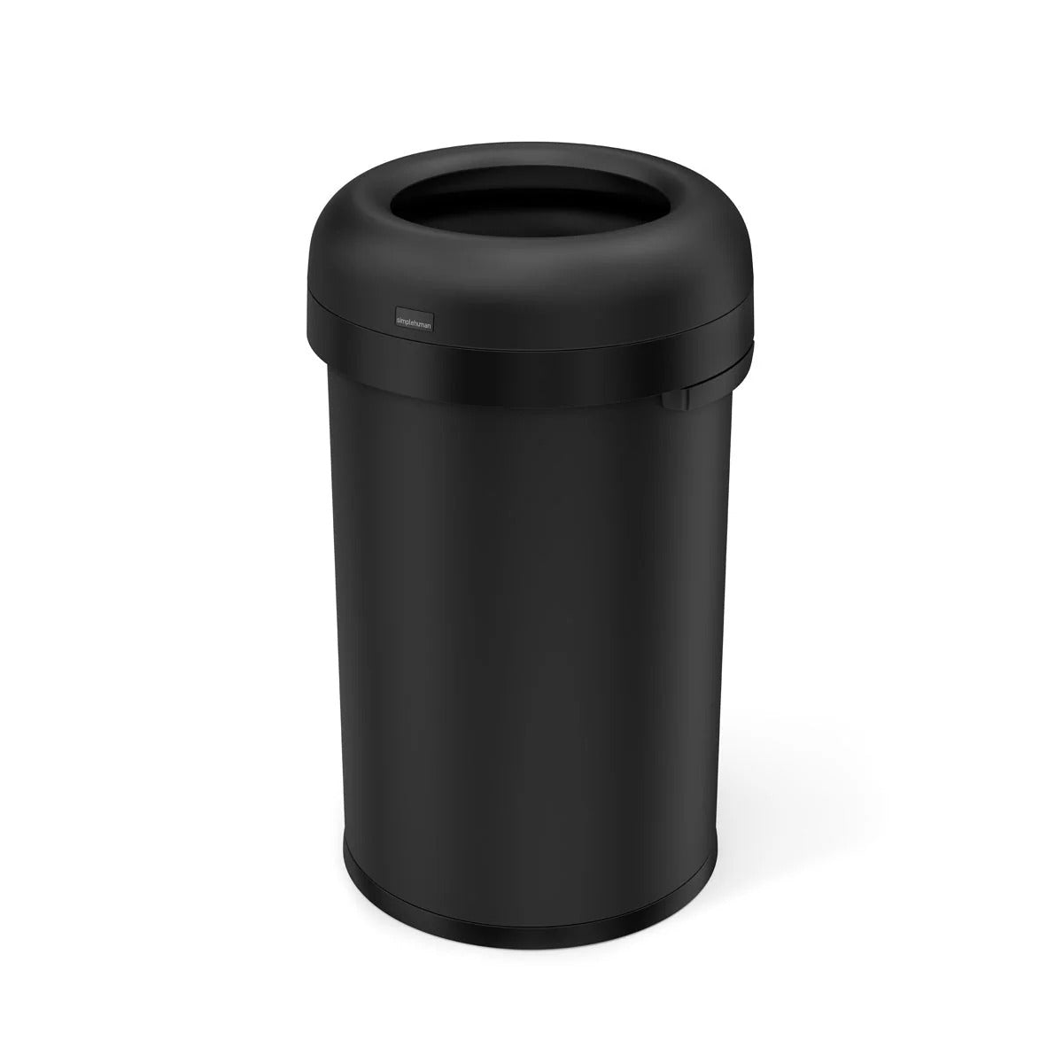 simplehuman Steel Trash Can, Black - 21 gal. 80 Liters