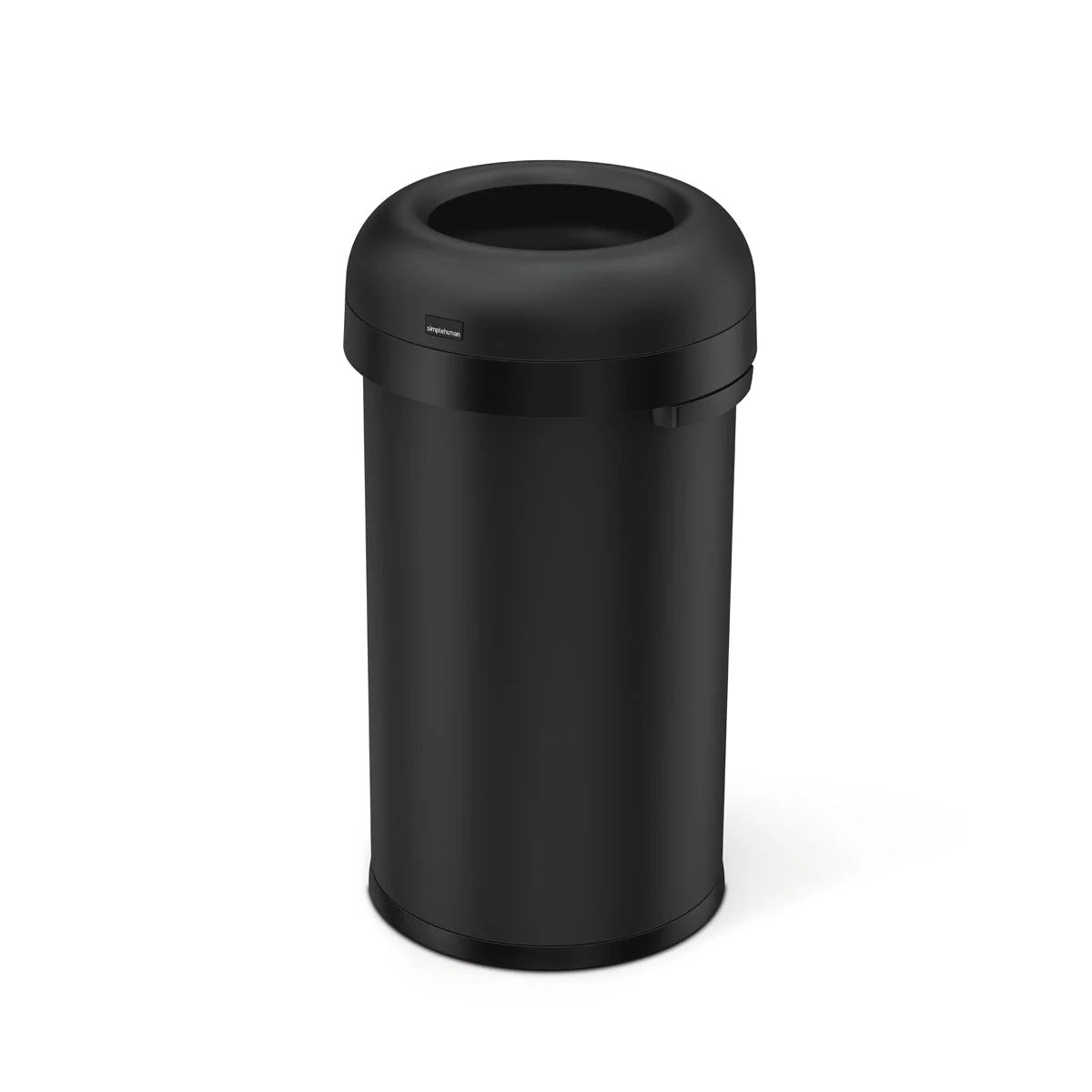 simplehuman Steel Trash Can, Black - 16 gal. 60 Liters